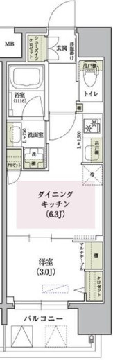 アーバネックス大阪天満宮Ⅱの間取り