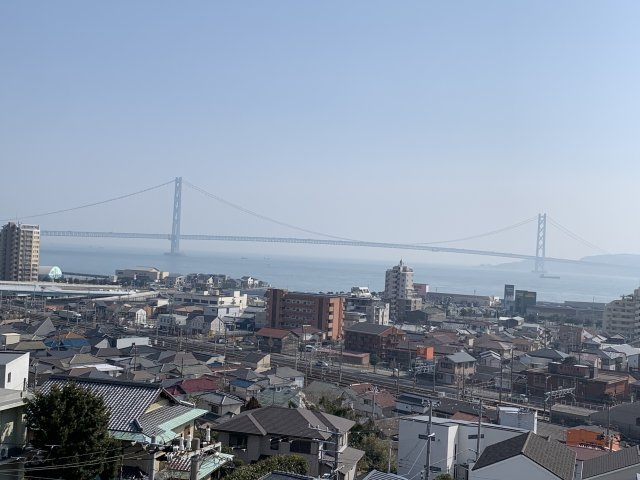 エーデルハイム大蔵谷の展望|海、明石大橋、淡路島を望む眺望です