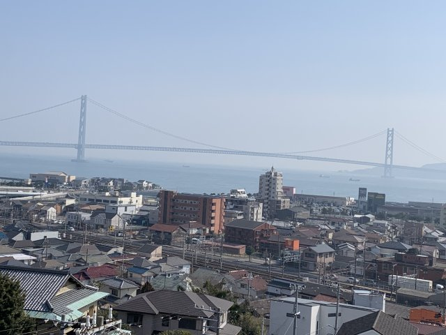 エーデルハイム大蔵谷の展望|海、明石大橋、淡路島を望む眺望です