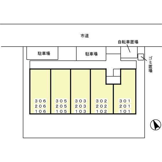 コンフォール.Kの区画図