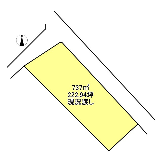 西条市楠221-7　土地の土地図|土地価格595万円、土地面積公簿737㎡