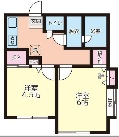 井口アパートの間取り
