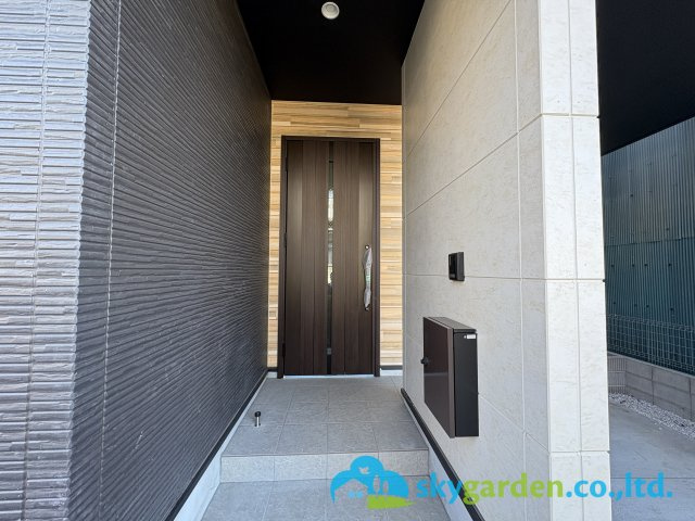 藤沢市打戻2期　新築戸建　全1棟1号棟の駐車場|2025年8月4日撮影（建築中）