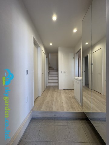 藤沢市打戻2期　新築戸建　全1棟1号棟の駐車場|2025年8月4日撮影（建築中）