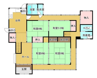 【間取り】 | 鳥取市国安中古戸建て