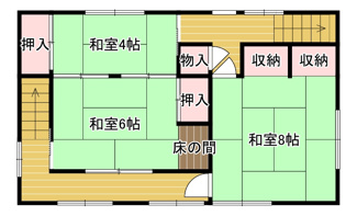 【間取り】 | 鳥取市国安中古戸建て