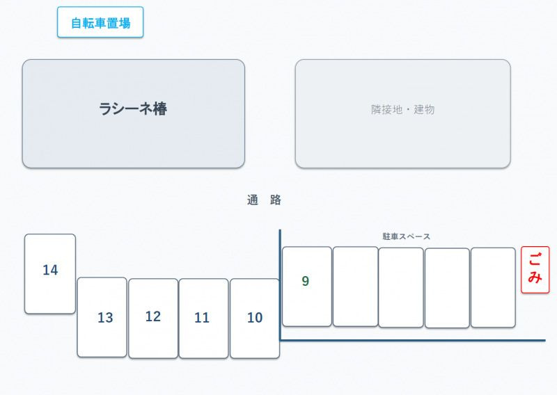 ラシーネ椿 の区画図