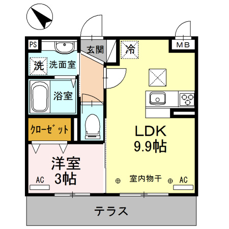 フェリーチェ上福岡の間取り