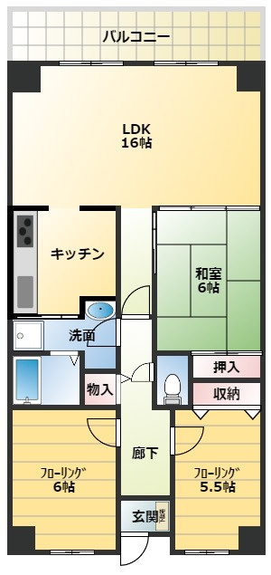 PHOENIX COURT 交野Ⅰの間取り