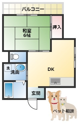 サニーフラットの間取り
