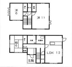 青山貸家Bの間取り