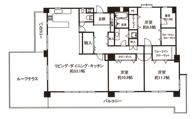 【間取り】 | ダイアパレスロイヤル京都・桂 | 専有面積168.22㎡