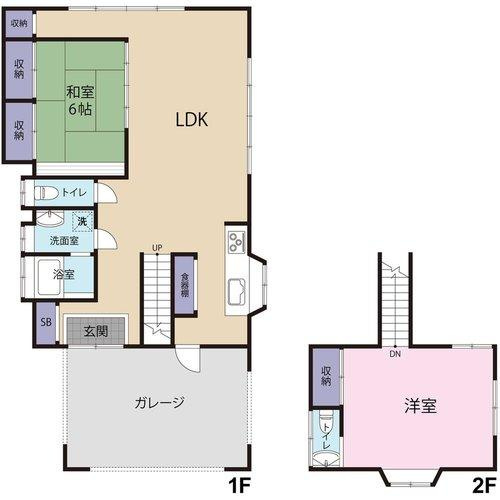城山2丁目中古住宅の間取り