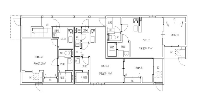 【間取り】 | CORRETTO　NOB博多駅南　★プライスホームなら仲介手数料が割引価格です★