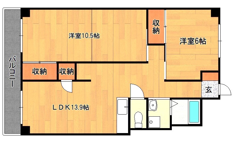 フジマンション【キャッシュバック対象物件】の間取り