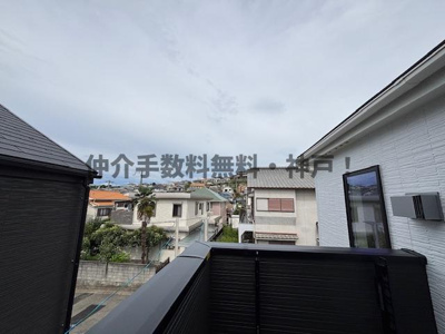 【バルコニー】 | 明石朝霧台　新築戸建1号棟　仲介手数料無料！ | 落ち着いた時間を過ごせるバルコニーです