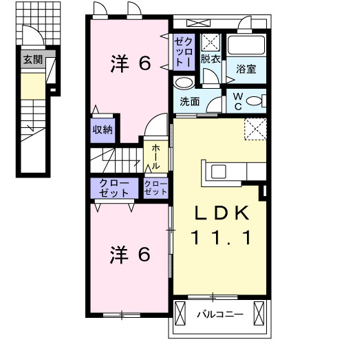 グランデエリアールⅡの間取り|間取図