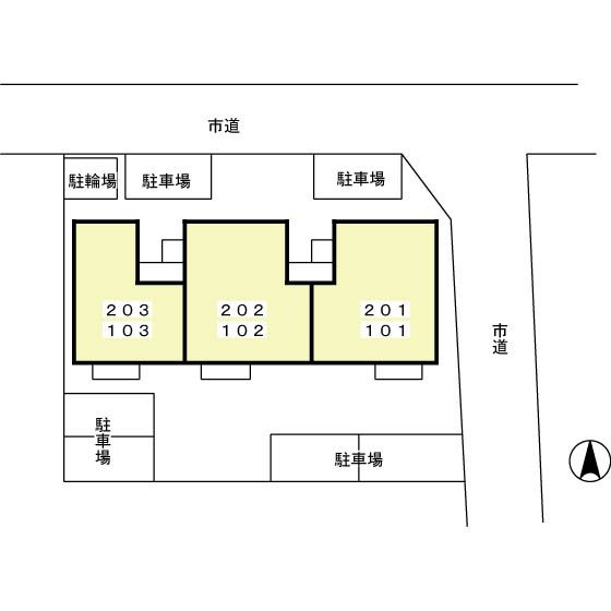 セジュールの区画図