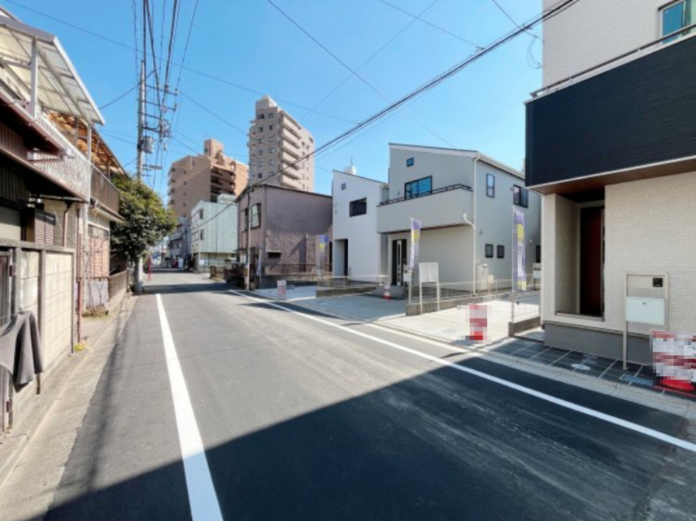 祝　成約済み　八王子市　日吉町　新築戸建て　１期の前面道路含む現地写真|～仲介手数料無料☆八王子ひなた不動産～八王子市日吉町　新築戸建て