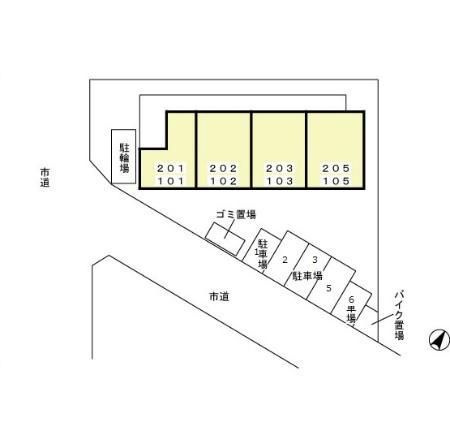 プランドール国立の区画図