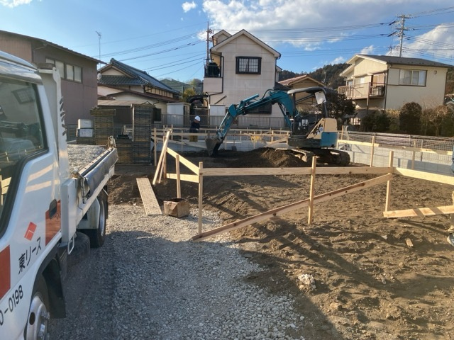 Livele Garden.S あきる野伊奈第7期　新築　全2棟　1号棟の前面道路含む現地写真