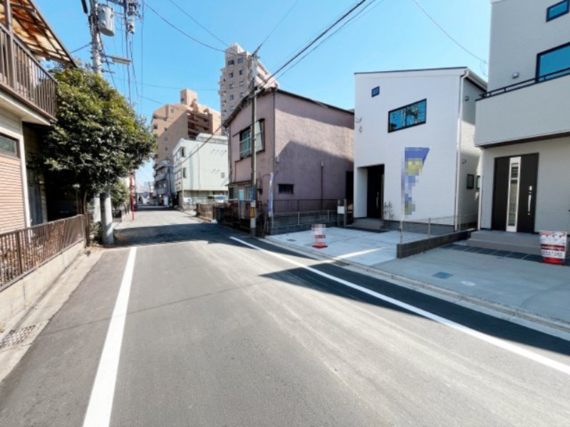 祝：成約済み　八王子市　日吉町　新築戸建て　１期の前面道路含む現地写真|～仲介手数料無料☆八王子ひなた不動産～八王子市日吉町　新築戸建て
