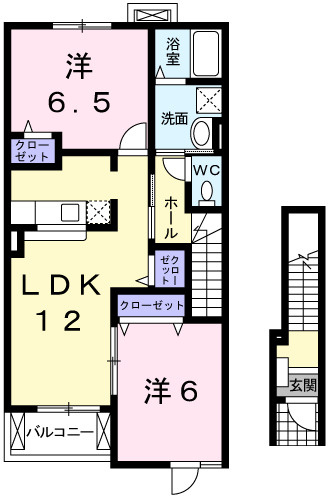 エリタージュＡの間取り