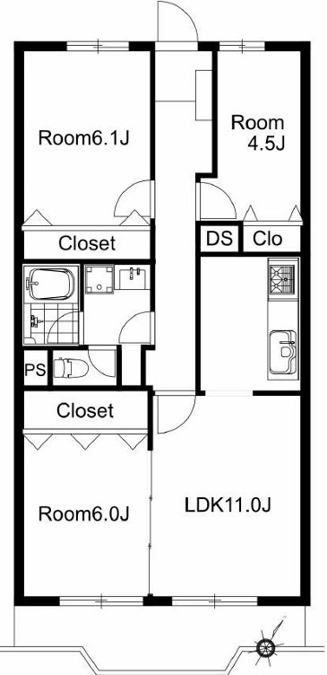 志木ニュータウン南の森壱番街15号棟の間取り
