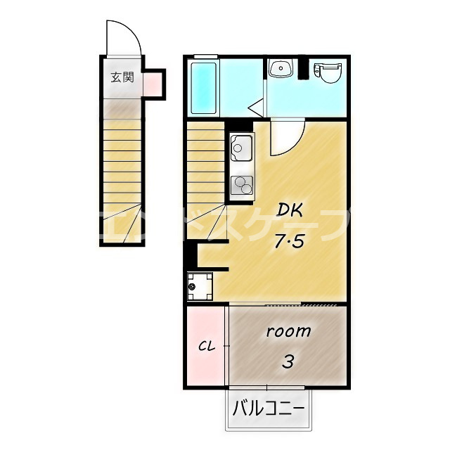 ＣＡＳＡ芝塚ＭＴの間取り|高崎、前橋エリアのお部屋探しはエンドスケープまで！お客様の理想お聞かせ下さい♪