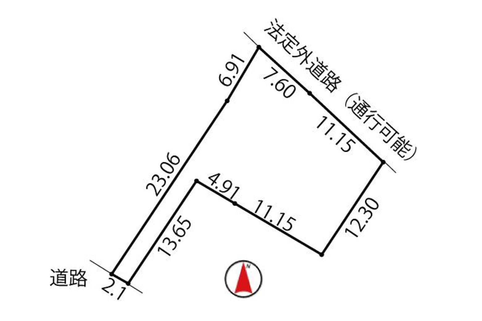 土地　大杉の区画図