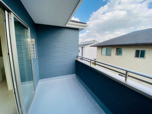 よかタウン／菊池郡大津町美咲野4丁目1期／１号棟のバルコニー|晴れた日は青空を見渡せる視界良好のバルコニー