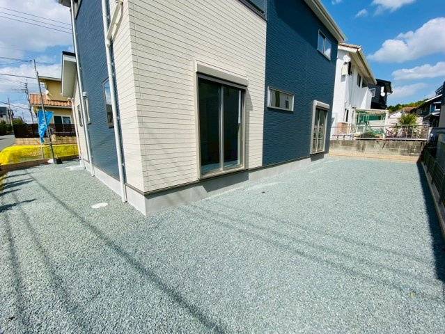 よかタウン／菊池郡大津町美咲野4丁目1期／１号棟の庭|プライベートのお庭はゆとりのある広さ。