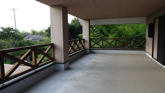 守山区上志段味戸建のバルコニー|2階には約20帖のバルコニーがあります