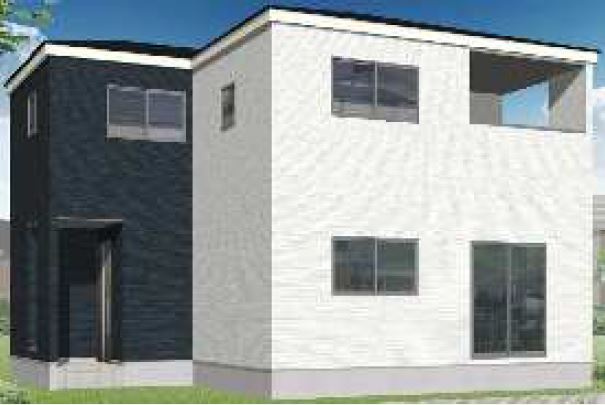 藤岡市本郷第6（全3棟）1号棟の外観パース|外観パースです