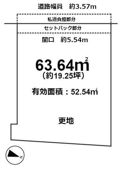 紫野十二坊町 土地の土地図