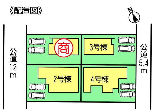 リナージュ常滑市保示町6丁目　1号棟の区画図|○●区画図●○