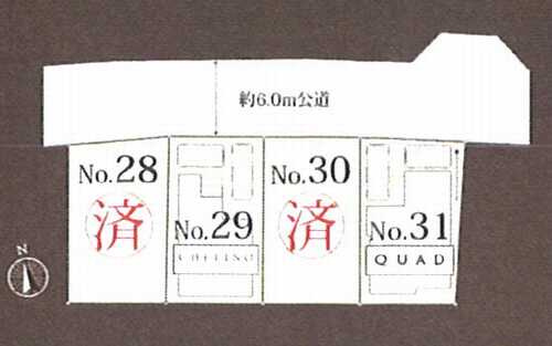 海老名市杉久保南3丁目 　新築戸建全2棟　No.29の区画図