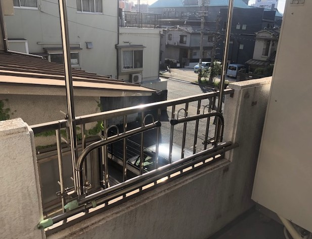 サクラパレスのバルコニー