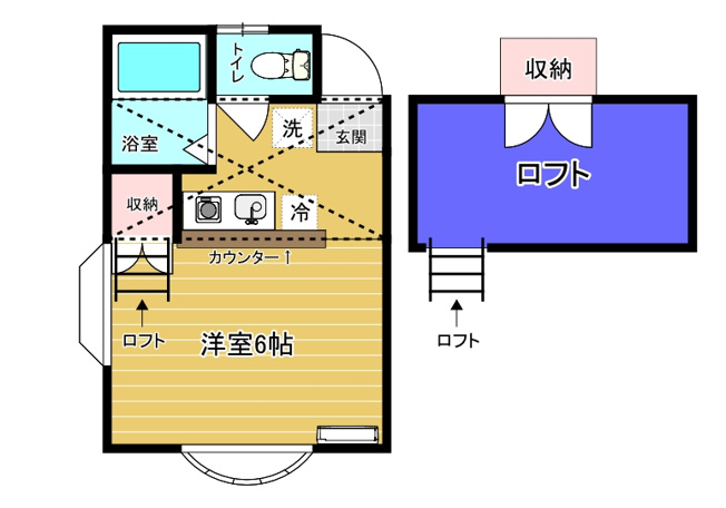 【間取り】 | エスぺランサⅡ