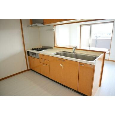 熊本市東区長嶺南４丁目の賃貸マンションのキッチン