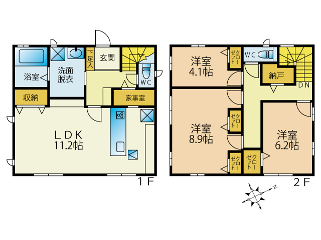 【間取り】 | 御殿場市川島田 中古住宅 EH05561 | 御殿場市川島田　間取り図