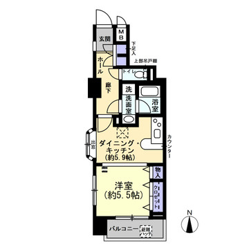 アドリーム東麻布の間取り