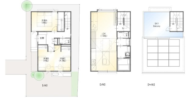 使いやすい３LDK！
LDKは広々18帖♪