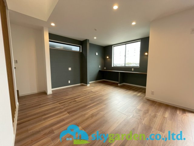 藤沢市藤が岡3丁目　新築戸建　全2棟A号棟の居間・リビング|おしゃれな居間です