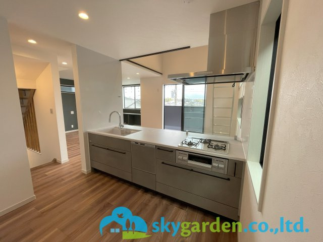 藤沢市藤が岡3丁目　新築戸建　全2棟A号棟のキッチン|お料理しやすいキッチンです