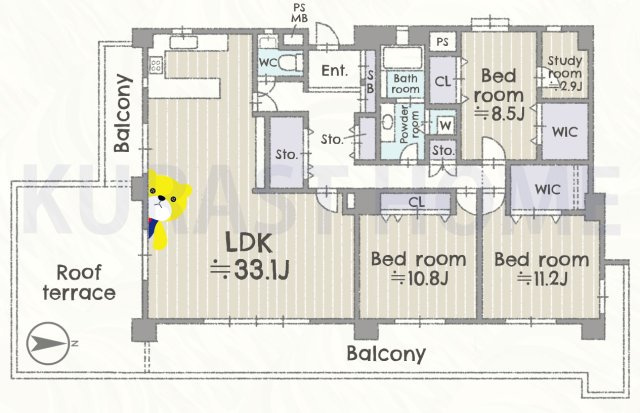 ダイアパレスロイヤル京都桂B棟　7階