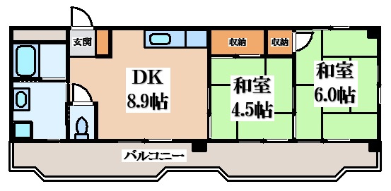 【間取り】 | コーポ南野