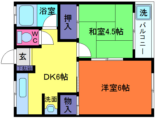 マツヤパークマンションの間取り