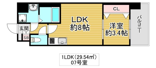 Mv.imp大阪放出の間取り