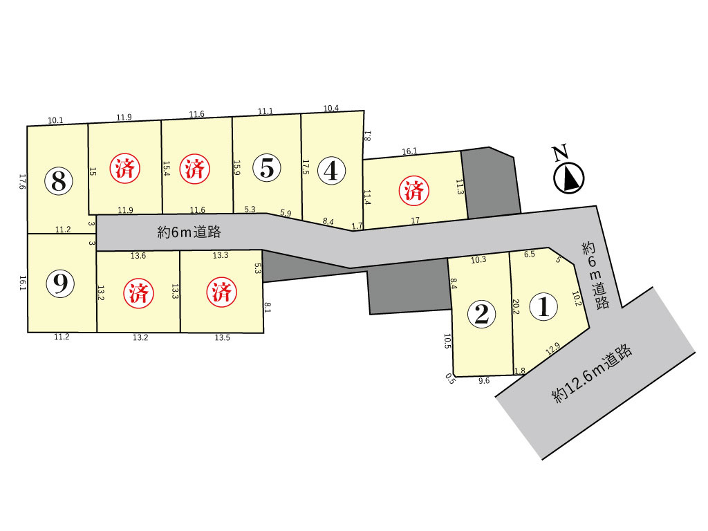 亀山市北山町《全11区画》